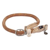 Dog collar- Anam-Cara cable rope leather