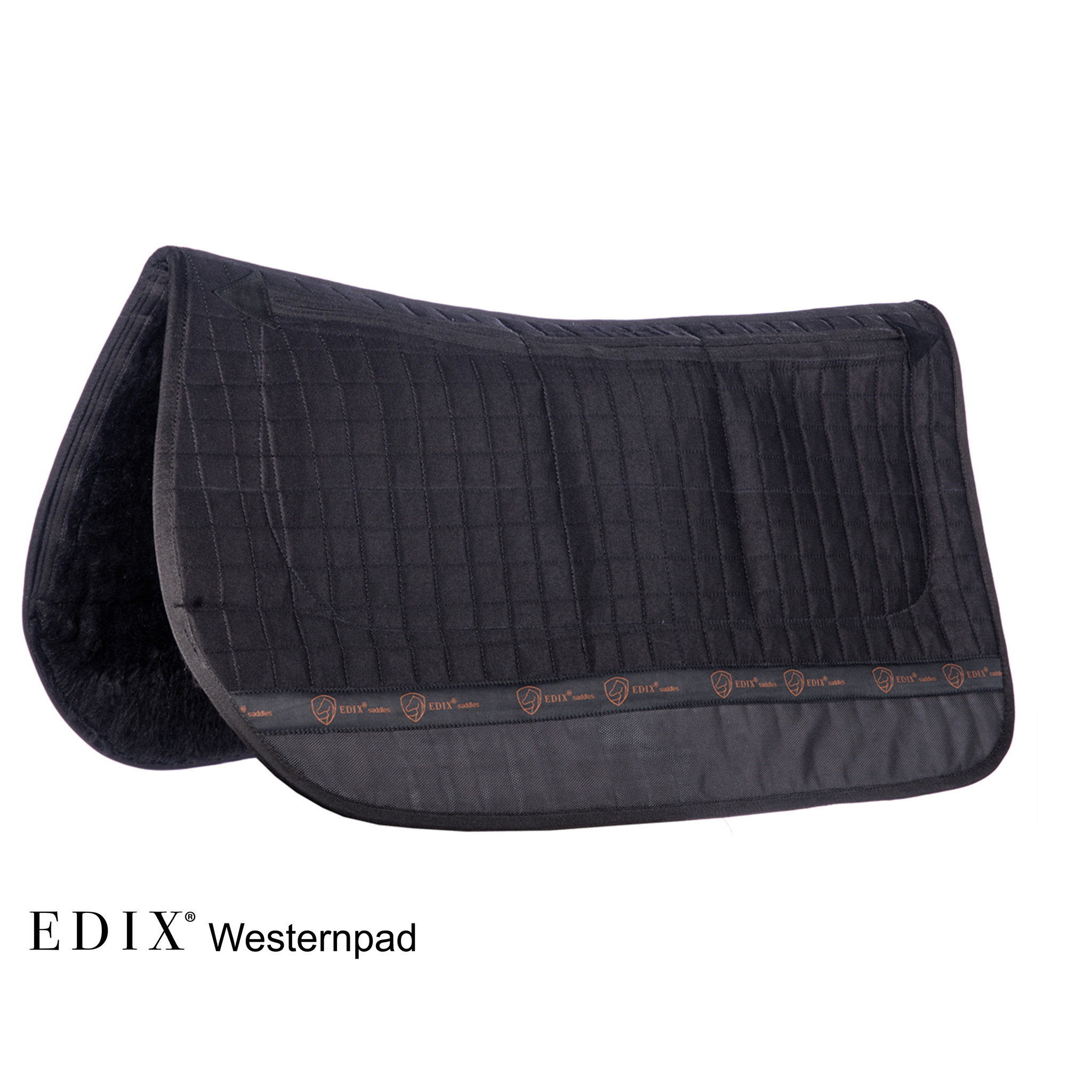 Western pad with inserts with shimp