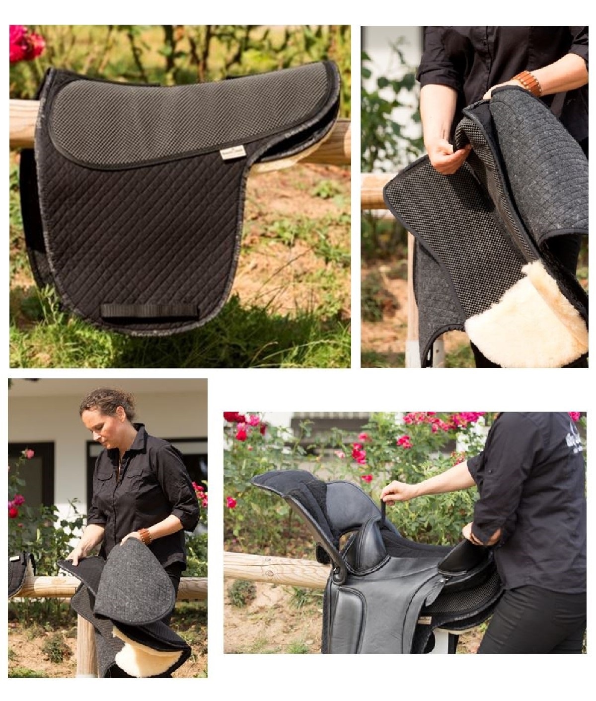 Physio halbes Pad schwarz