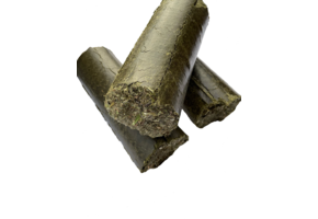 Hooi met luzerne en haver knabbelblok