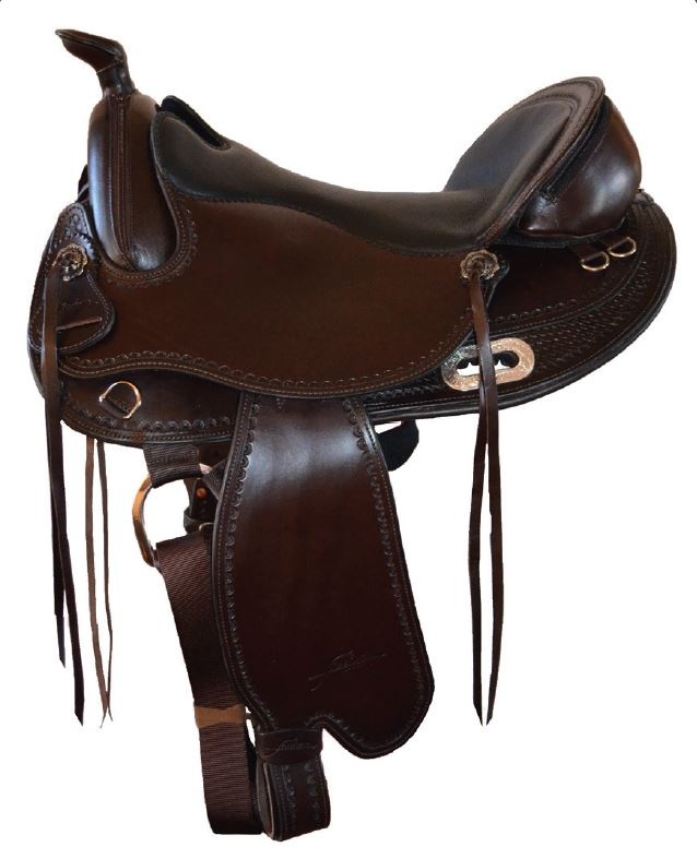 Virginian westernzadel met zitting