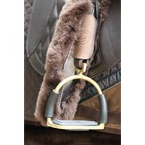 Stirrup strap covers flap protector lambskin
