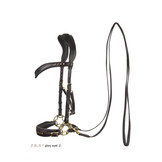Glory hackamore bitlooshoofdstel leer