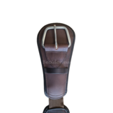 Anatomic girth Western leather