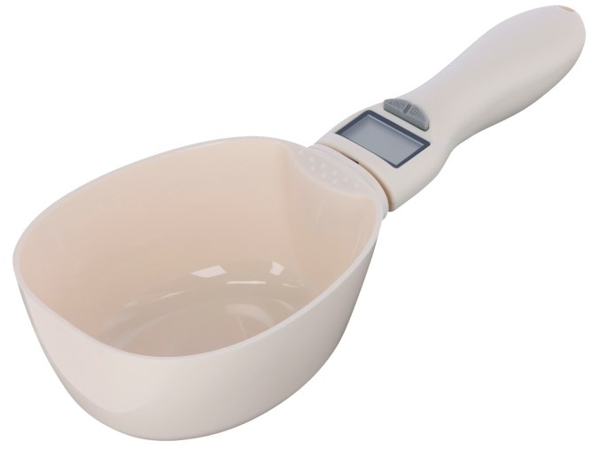 Feed scoop with digital scale