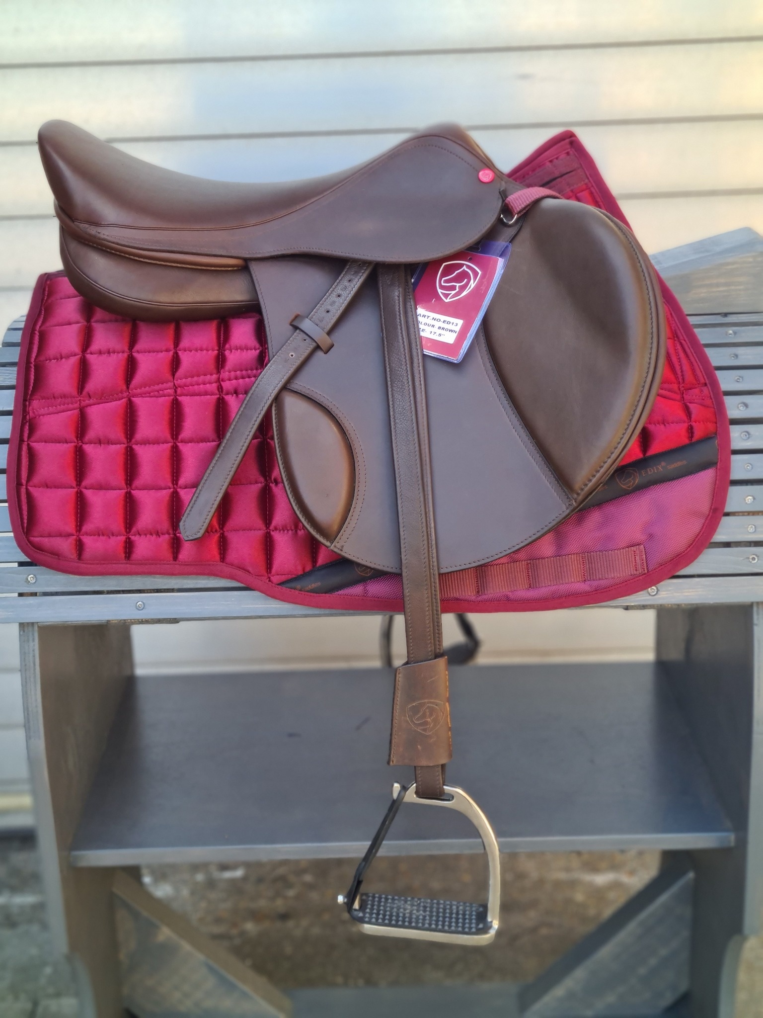 Testzadel Alydar 17,5 inch veelzijdigheid