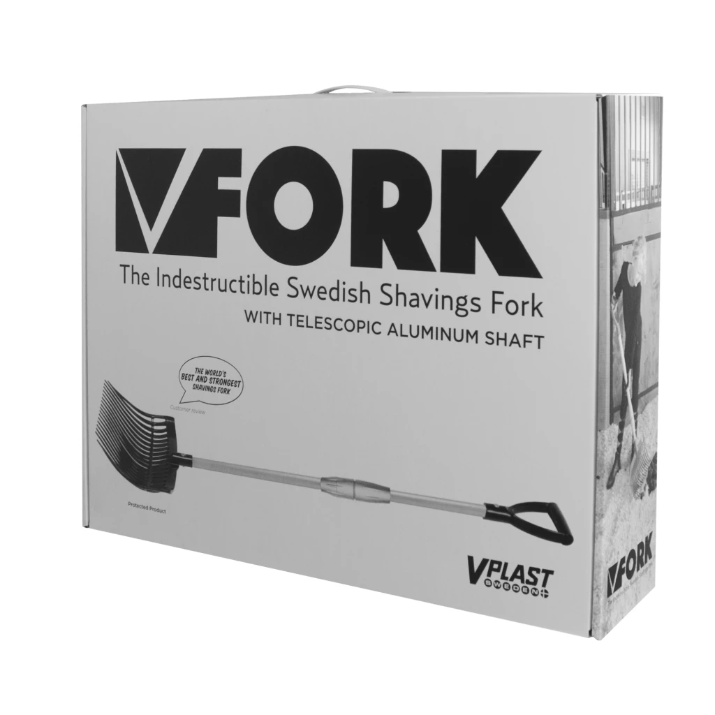 Manure fork with handle made in Sweden