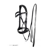 Glory jaw-crossed bitless bridle leather