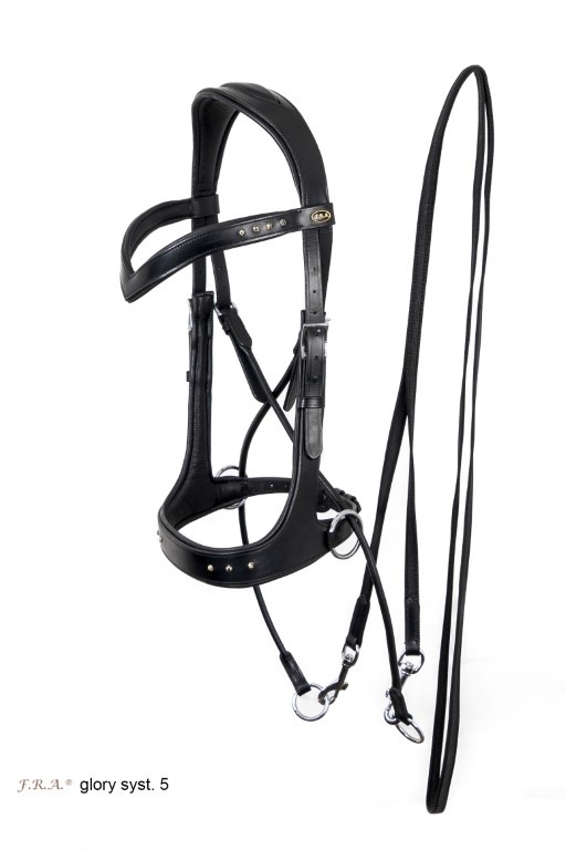 Glory jaw-crossed bitless bridle leather