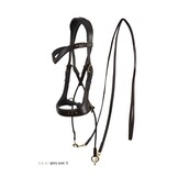 Glory jaw-crossed bitless bridle leather