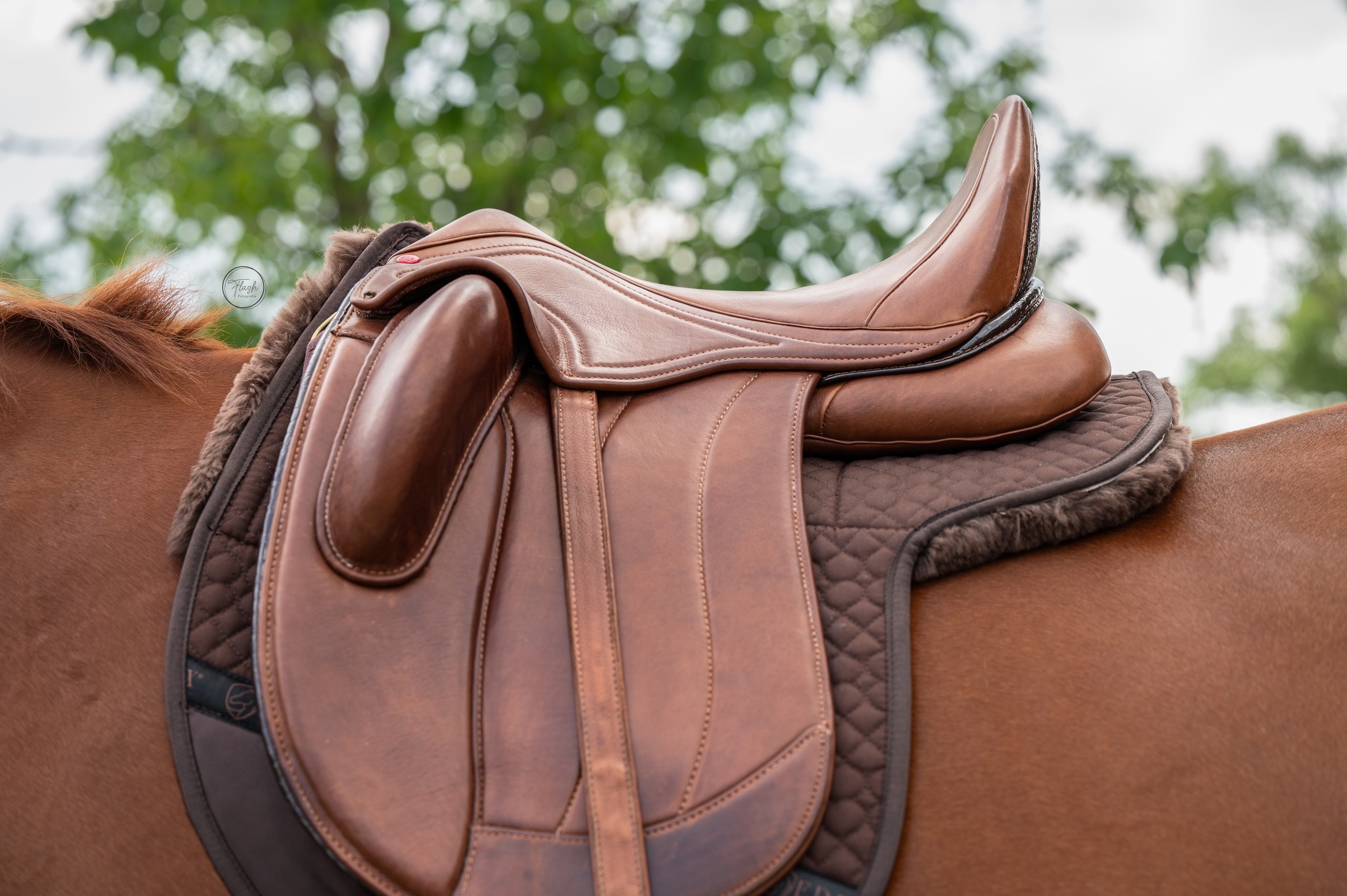 Lamsvel pad DR met inlages zadelvormig merino