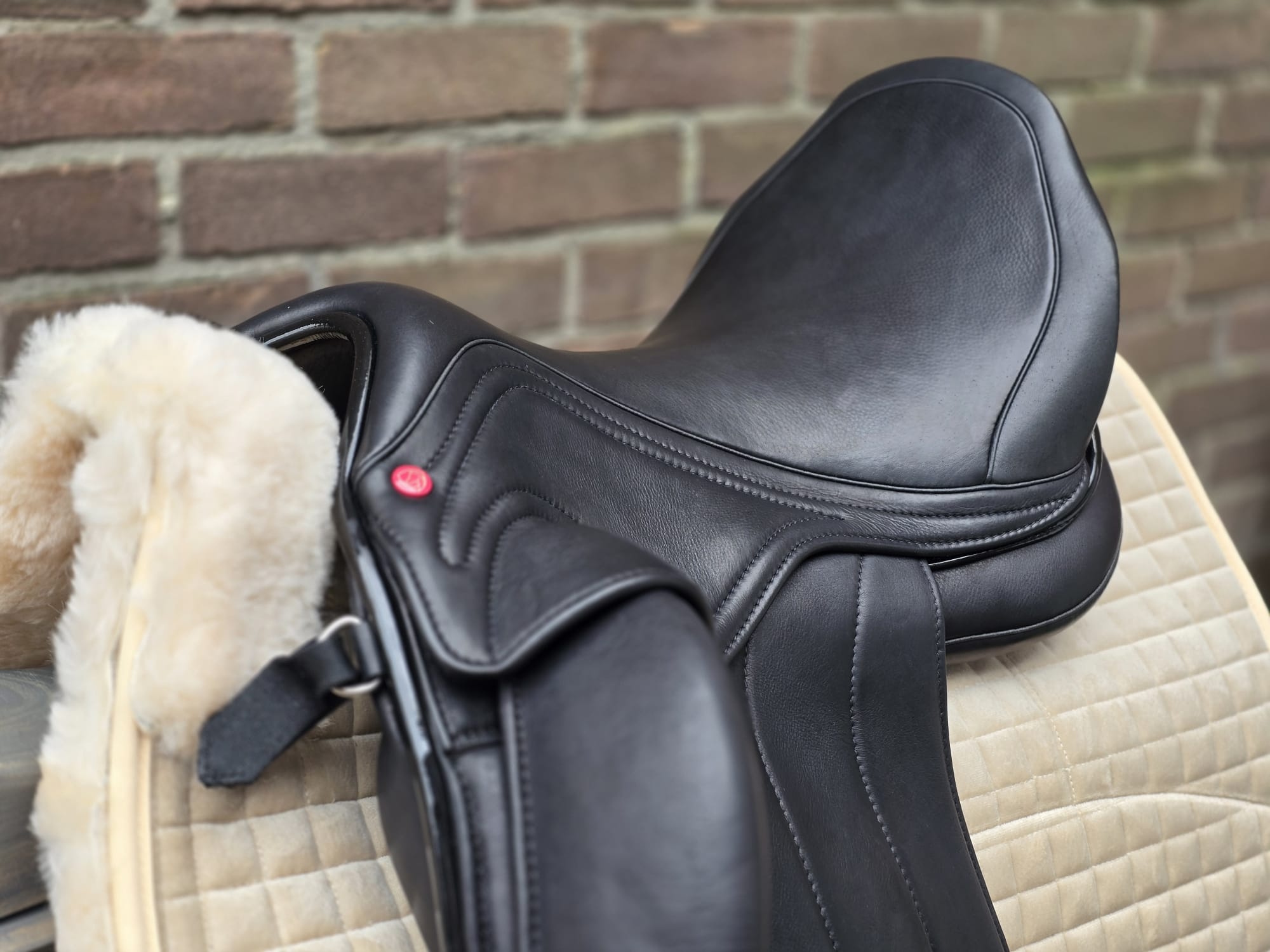 Velvet DR lamsvel pad met inlages merino