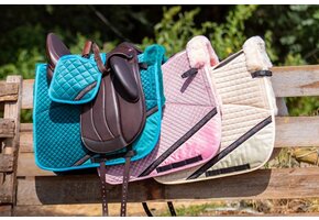 Velvet lamsvel pad met inlages