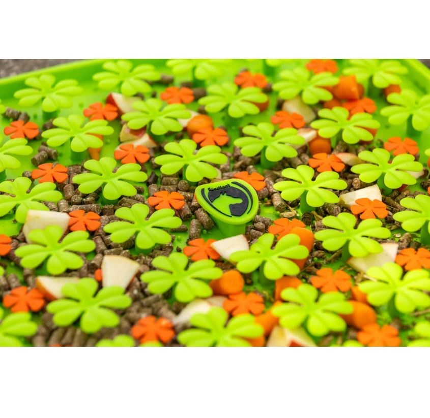 Slowfeeder snuffelmat voor paarden