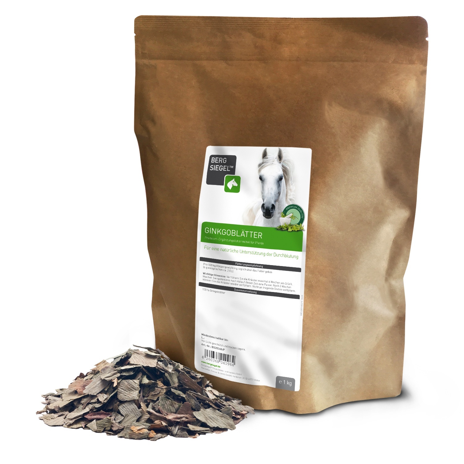 Ginkgo leaves for horses