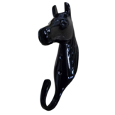 Horsehead wall hook saddle room