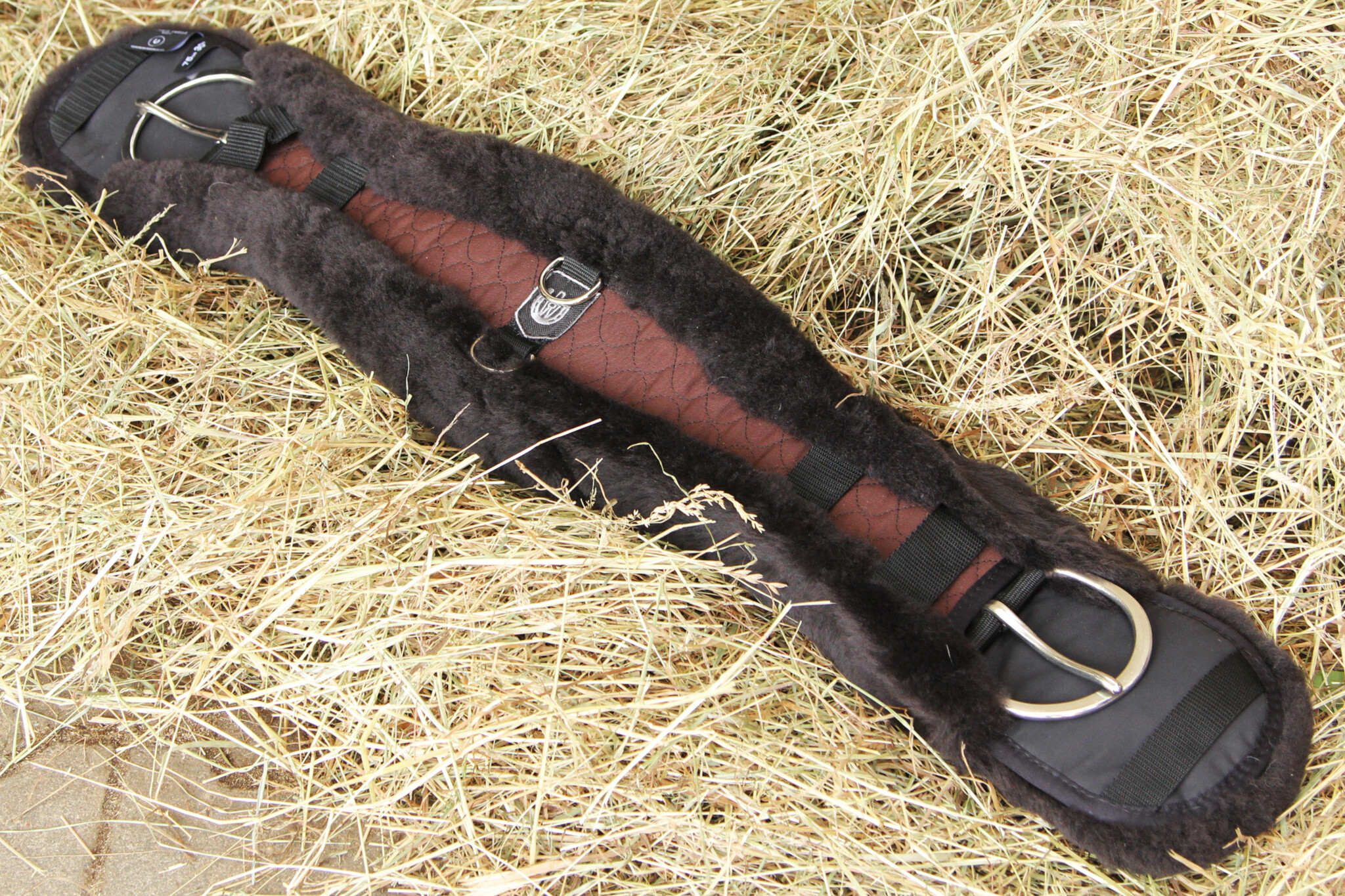 Anatomischer westlicher Gurt aus Lammfell weich