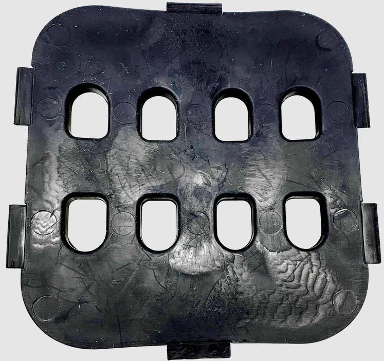 Insert plate muzzle tooth protection