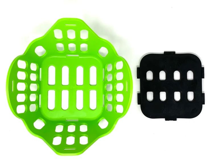 Insert plate muzzle tooth protection