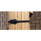 Tweedekans Flexi beugelriemen 125cm inclusief beugelriemhoesjes zwart