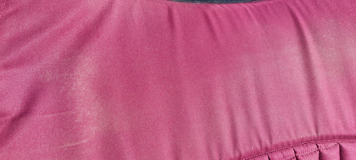 Second Chance Metallic saddle pad with inlays size M burgundy