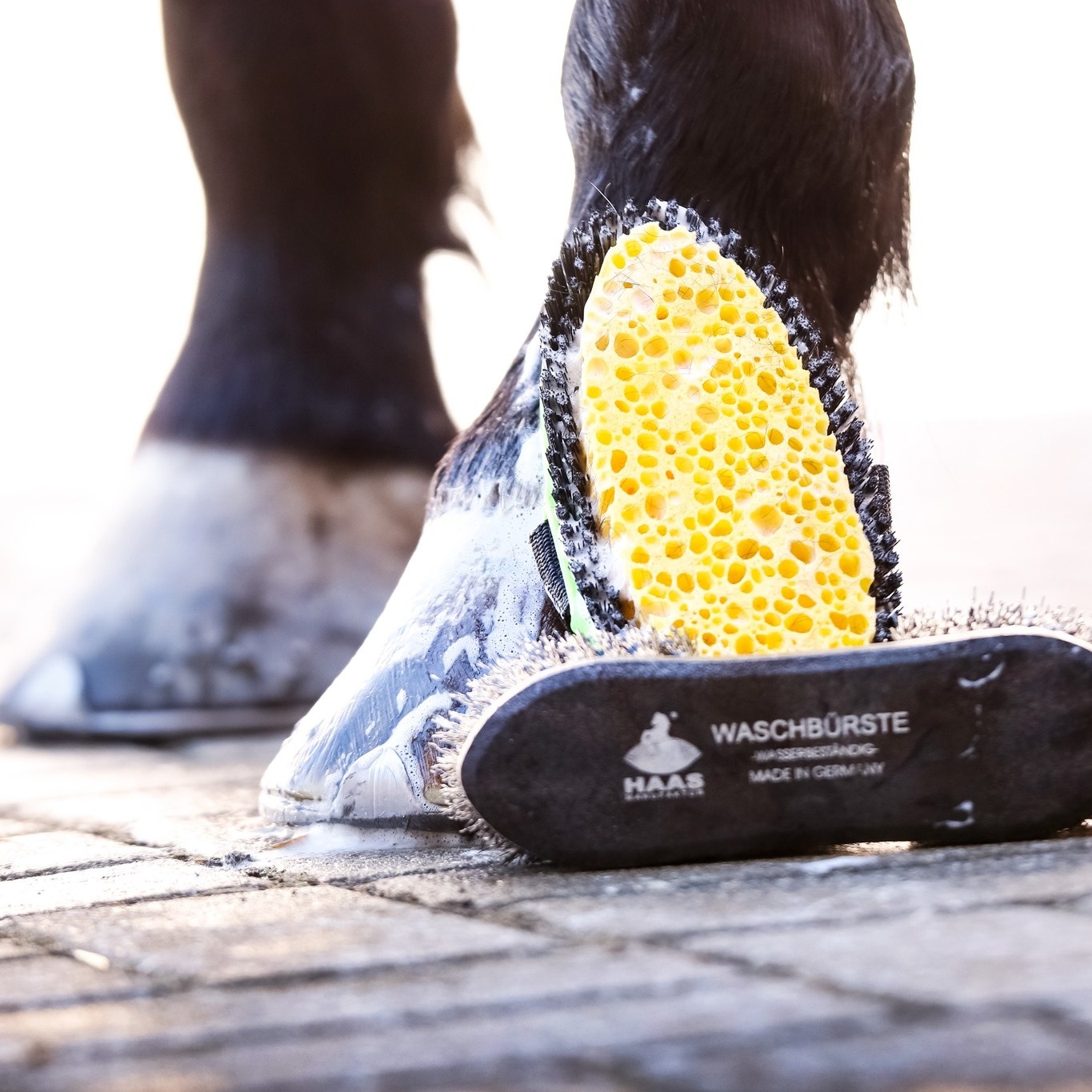 wash brush made from synthetic material