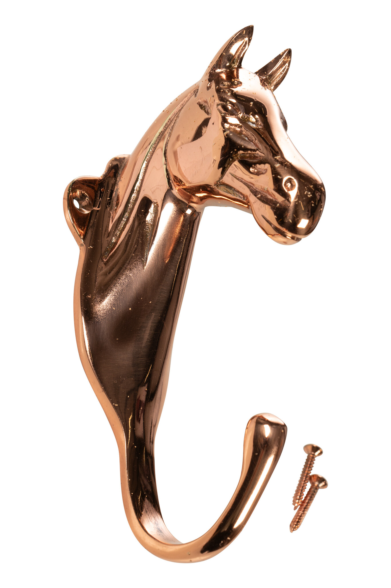 Horse head halter hook brass or copper