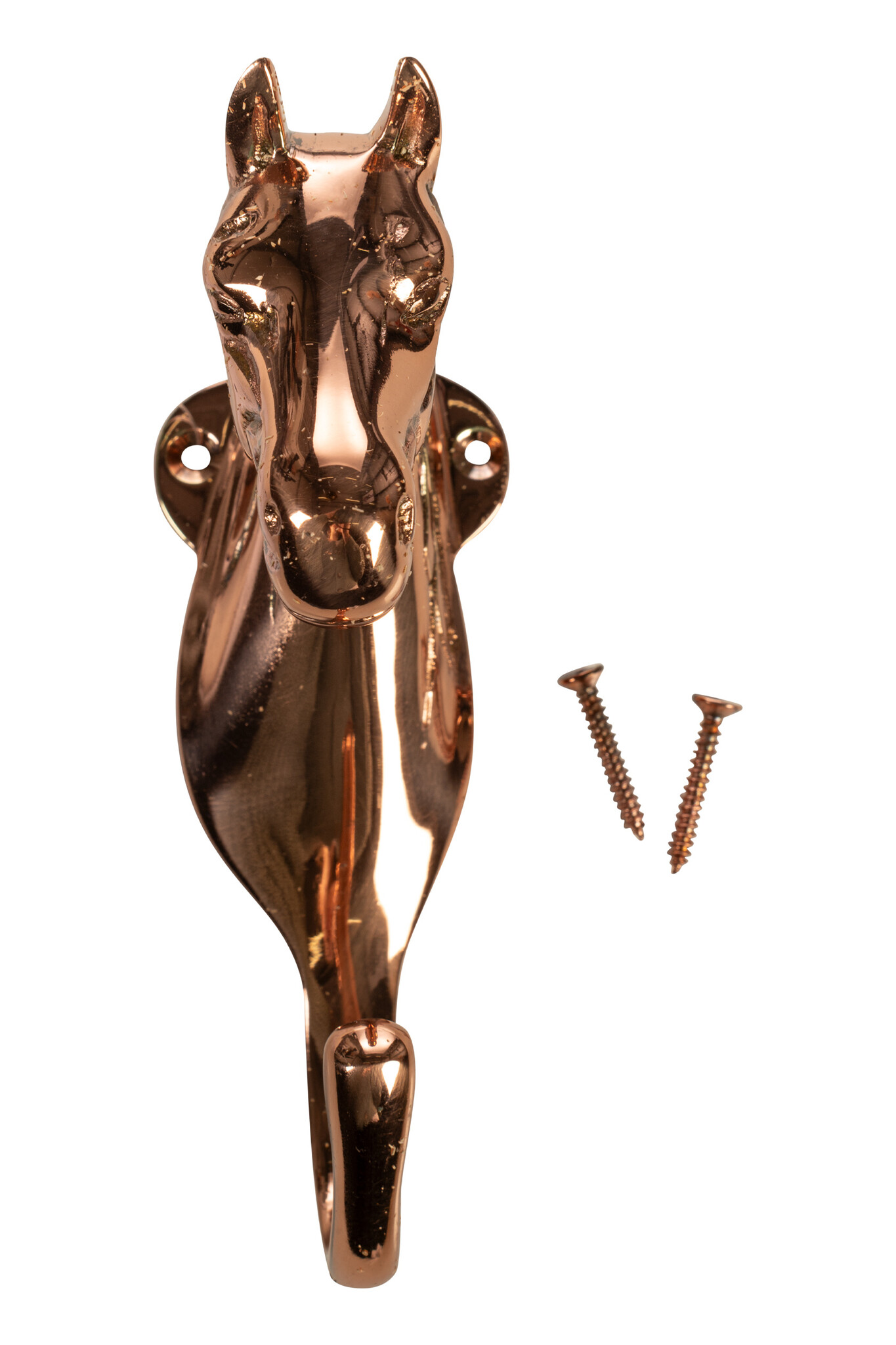 Horse head halter hook brass or copper