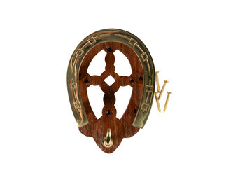 Hoofdstelhaak Hoefijzer van hout