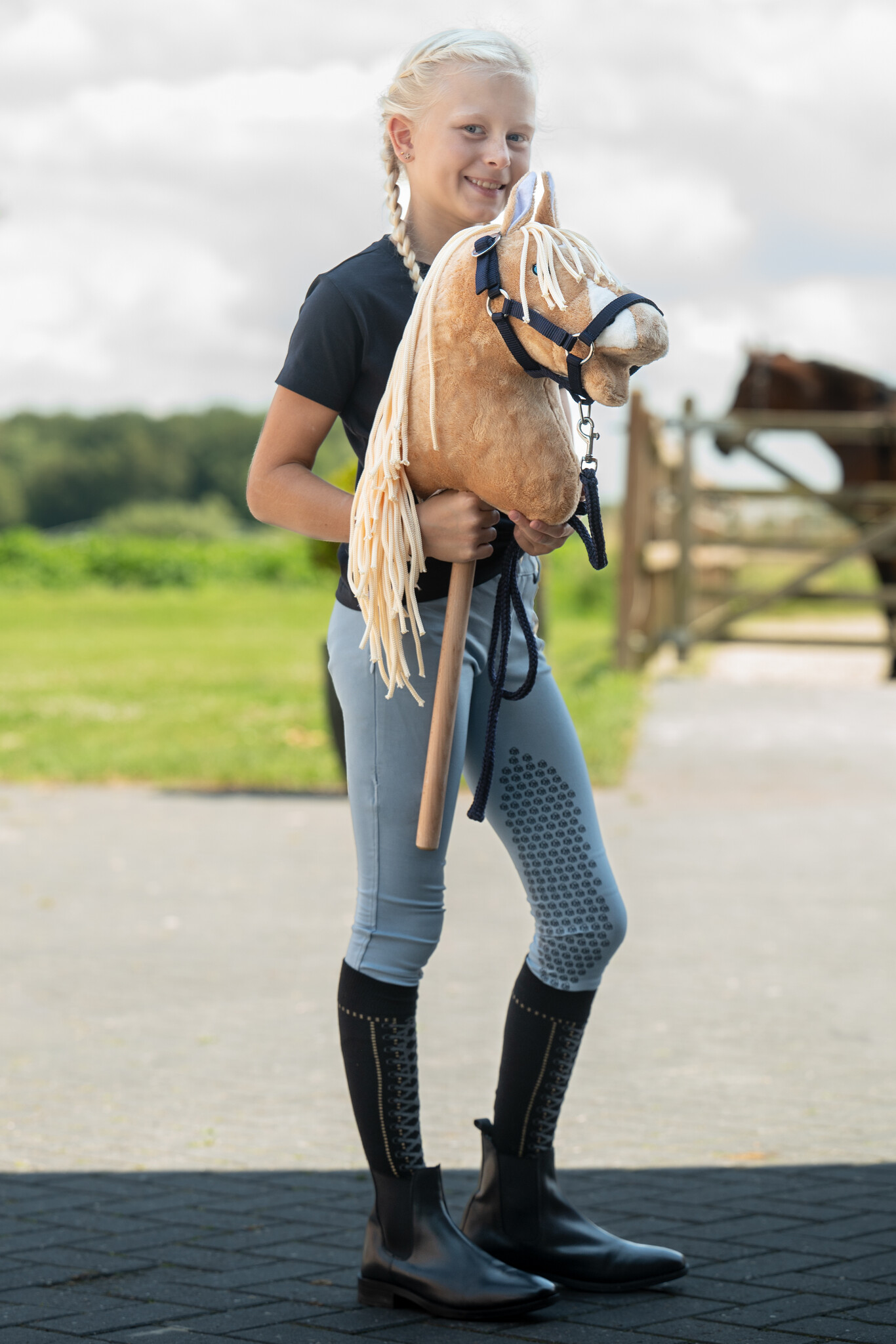 Hobby horse basic halster met halstertouw