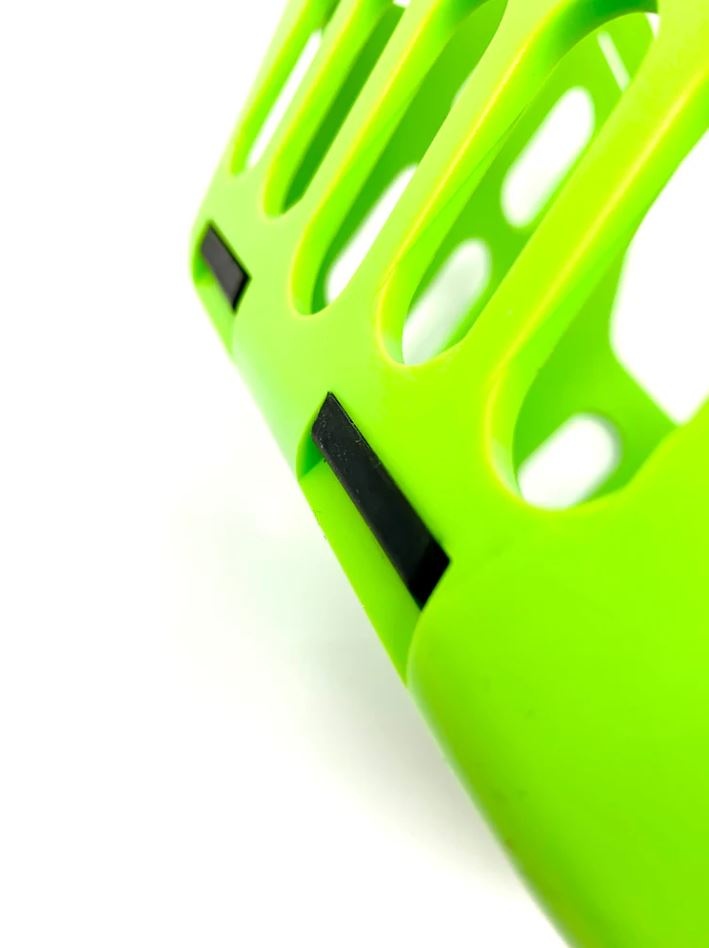 Insert plate muzzle tooth protection