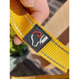 Tweedehands Anam Cara hondentuigje M taupe goudgeel