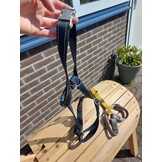 Gebrauchte Anam Cara Hundegeschirr M dunkelblau schwarz grau