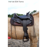 Westernpad lamsvel met inlages zacht