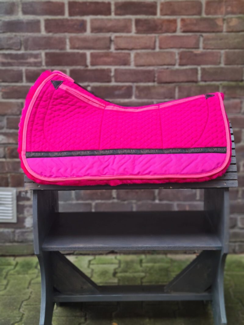 Westernpad lamsvel met inlages zacht