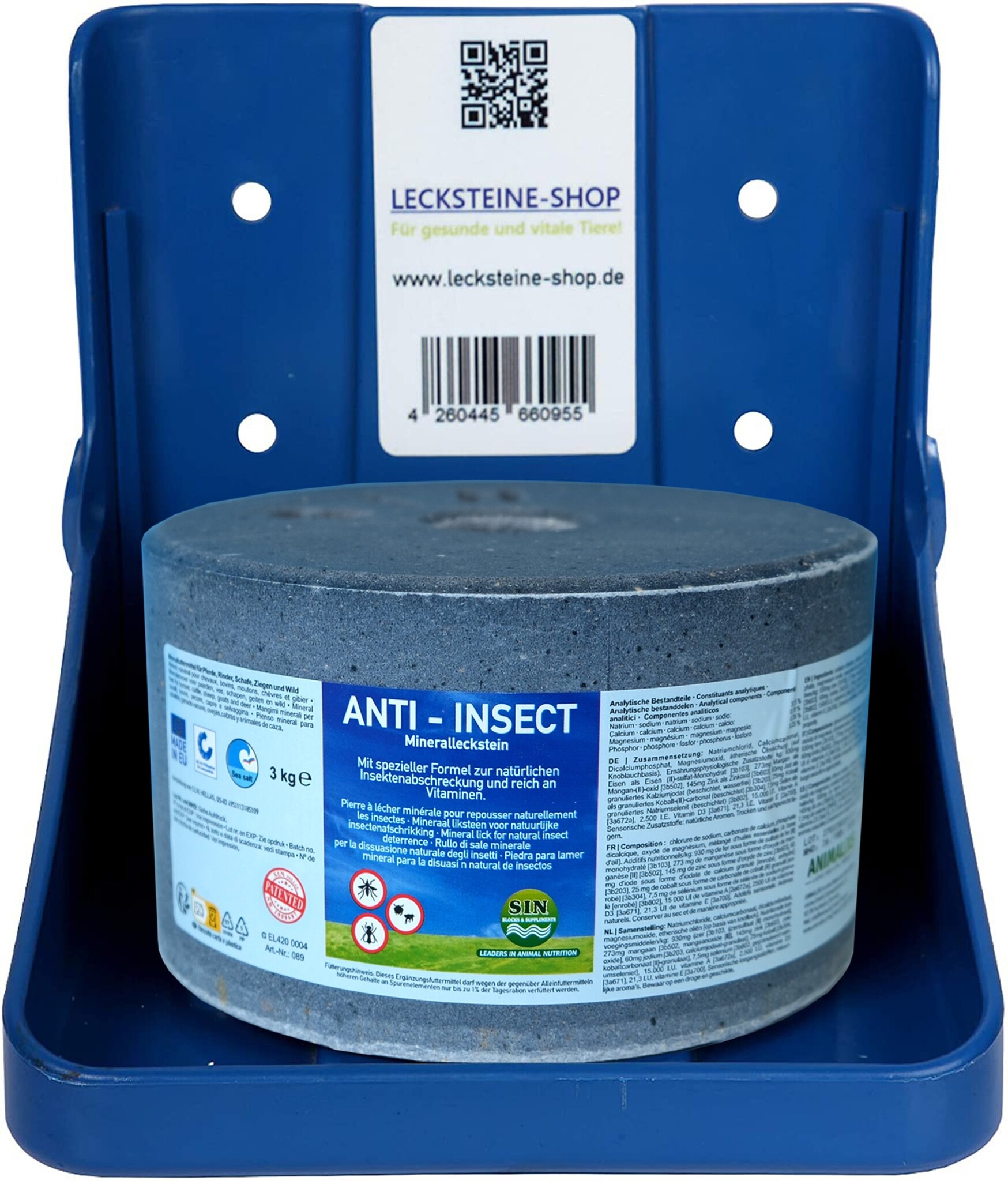Mineral lick block Anti Insect 3kg
