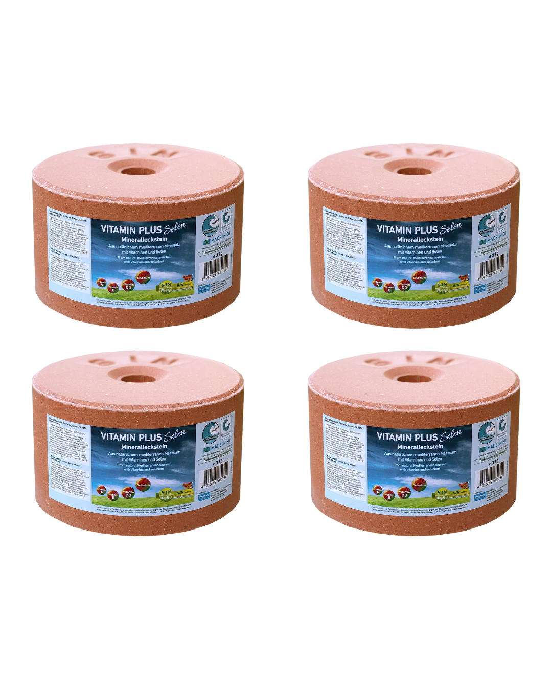 VitaminPlus Selen Mineralleckstein 3kg Vorteilspack 4 Stück