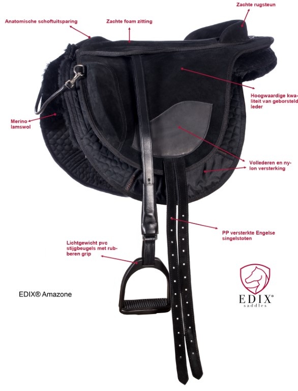 Amazon bareback pad suede