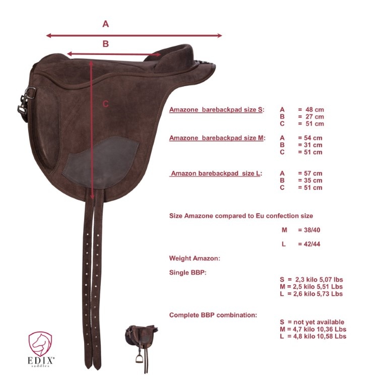 Amazon bareback pad suede