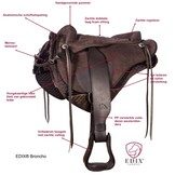 Broncho bareback pad suede