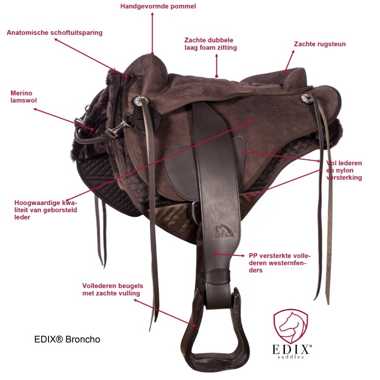 Broncho Bareback Pad wildleder