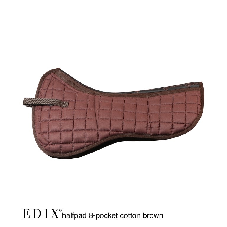 Uni halfpad met inlages katoen