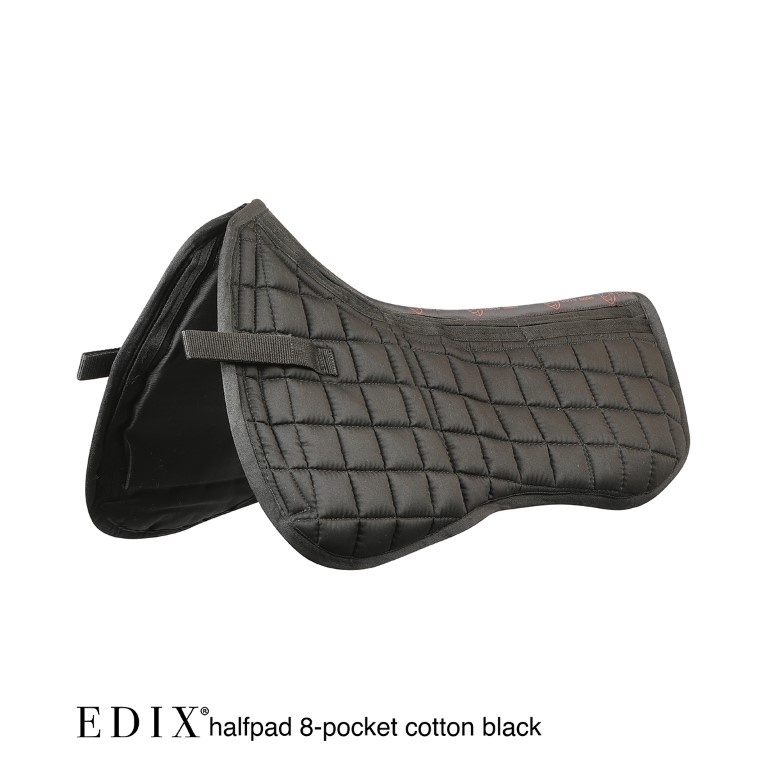 Uni halfpad met inlages katoen