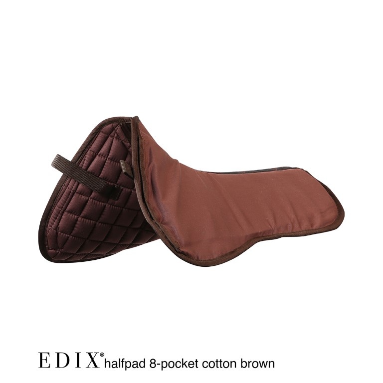 Uni halfpad met inlages katoen