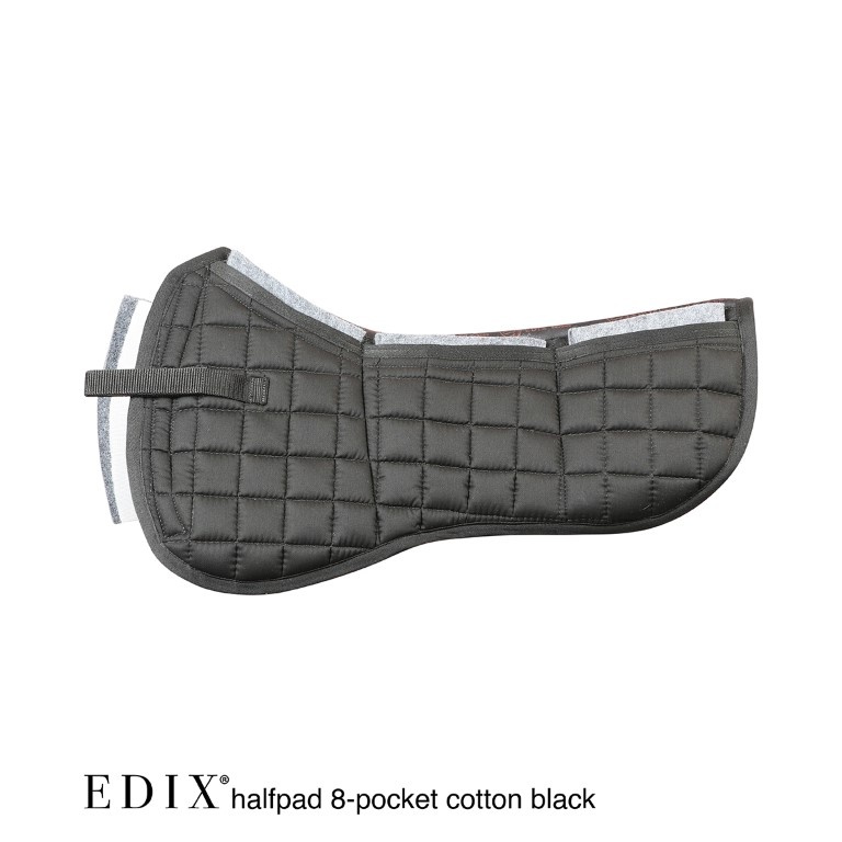 Uni halfpad met inlages katoen