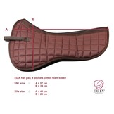 Uni halfpad met inlages katoen