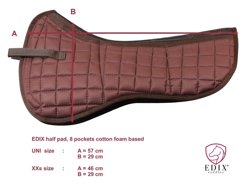 Uni halfpad with inserts cotton