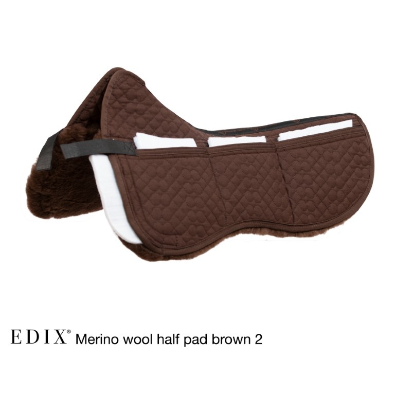 Uni halfpad merino met inlages