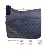 Dressuur correctie pad met inlages lamsvel