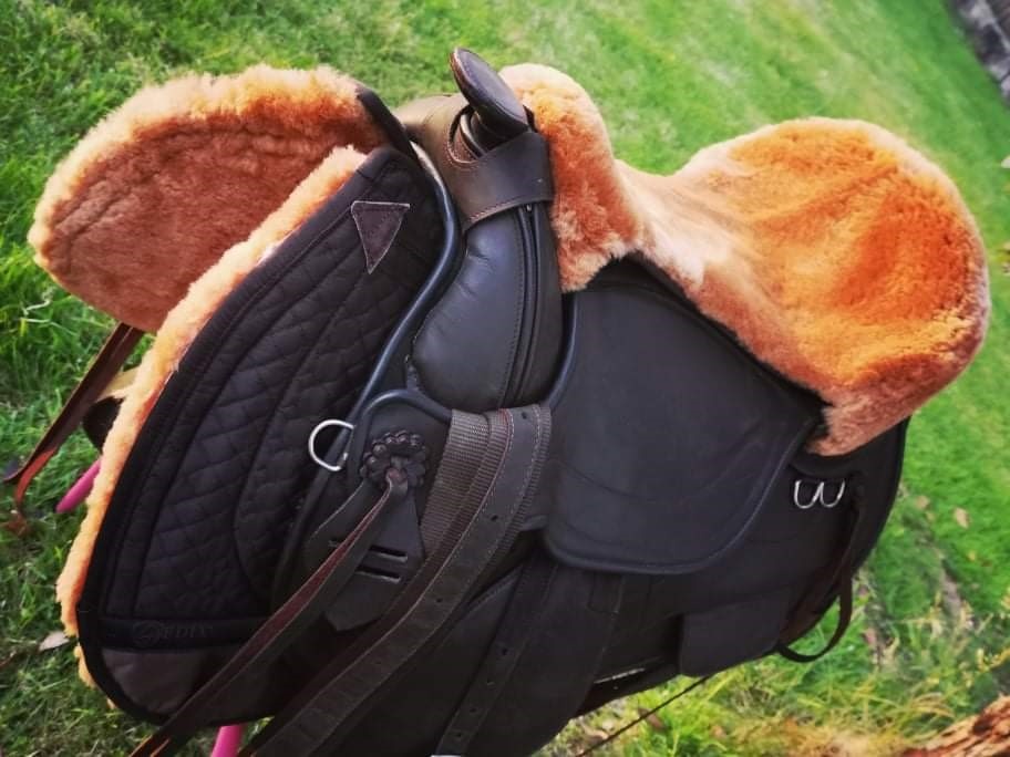 saddle fur treeless saddle